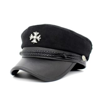 2018 Hats For Women Octagonal Cap Button Baseball Caps Fashion  Men Sun Visor Hat Gorras Casquette Touca Black Casual Peaked