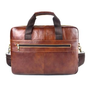 AETOO Genuine Leather genuine leather laptop bag Handbags Cowhide Men Crossbody Bag Men’s Travel brown leather briefcase