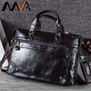 MVA Men Briefcases Genuine Leather Bags Men Briefcase Handbags Office Bags For Men’s Bag Leather Laptop Bag Business Briefcases