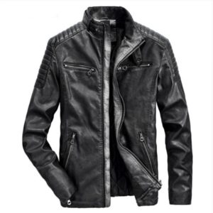 Male Winter Warm Casual Fashion Jacket Coat Genuine Leather  Jacket  Men  Motorcycles Vintage Brown Black Parka Cool  Slim