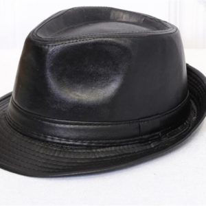 Unisex charm cowboy hats leather american, winter ladies vintage black hats for women fedora M0209