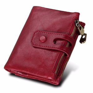 2018 Fashion Wallet Women Genuine Leather Wallets Female Hasp Double Zipper Design Coin Purse ID Card Holder Unisex Slim Wallet